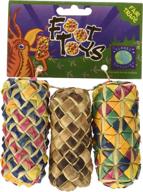 woven cylinder foot toy by planet pleasures logo