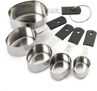 🥄 efficient stainless steel measuring cups: norpro grip-ez, 5-piece set logo