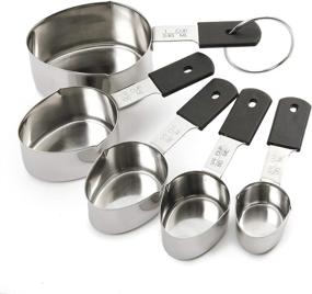 img 3 attached to 🥄 Efficient Stainless Steel Measuring Cups: Norpro Grip-Ez, 5-Piece Set