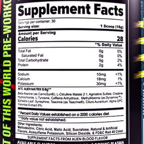 img 2 attached to 👽 3USA Labs - What's The Chance - Pre-Workout Powder Energy Booster Supplements with Dynamine & TeaCrine - Alien Blood Flavor, 30 Servings