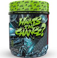 👽 3usa labs - what's the chance - pre-workout powder energy booster supplements with dynamine & teacrine - alien blood flavor, 30 servings logo