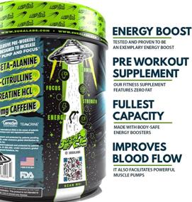 img 3 attached to 👽 3USA Labs - What's The Chance - Pre-Workout Powder Energy Booster Supplements with Dynamine & TeaCrine - Alien Blood Flavor, 30 Servings