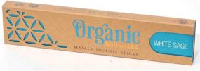 img 3 attached to Organic Incense Sticks - Lavender, Frankincense, and White Sage 3 Pack. 45g (Over 96% Organic Ingredients). Includes Ceramic Burner (Saucer not Included)