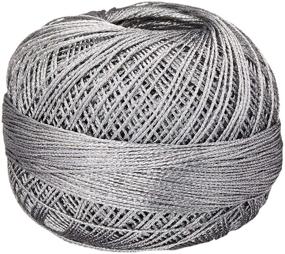 img 2 attached to Shimmer with Style: Liz Metallic Thread in Size 20 - 155 Yrds, 25 grams, Silver