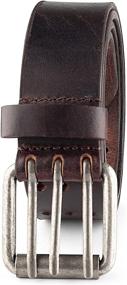 img 3 attached to Vintage Casual Triple Grain Leather Men's Belts - Stylish Accessories