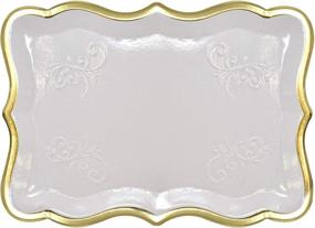 img 2 attached to Rectangle Disposable Cardboard Platters Birthday Food Service Equipment & Supplies