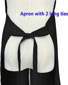 img 1 attached to 👨 Bulk Chef Adult Bib Apron for Women and Men - Ideal for Baking, Cooking, Kitchen or Painting
