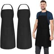 👨 bulk chef adult bib apron for women and men - ideal for baking, cooking, kitchen or painting логотип