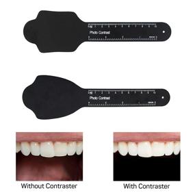img 2 attached to 📸 Набор контрастных досок для зубных фотографий для ортодонтической внутриротовой фотографии с черным фоном и контрастером для фотографии неба - 6 шт.