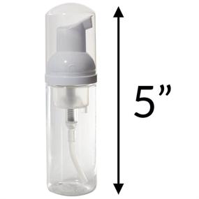 img 2 attached to Convenient and Durable Plastic Refillable Travel Foamer Bottle - Essential Travel Accessories