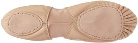 img 1 attached to 🩰 High-Quality Leather/Spandex Ballet-K Dance Shoe for Unisex-Child in Dance Class