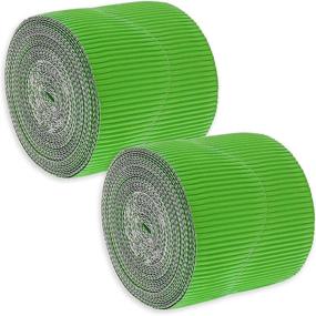 img 4 attached to 📚 Classroom Border: Green Scalloped Bulletin Board Trim (2 in x 50 ft, 2 Pack)