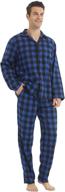 flannel pajamas cotton sleepwear pockets men's clothing in sleep & lounge logo