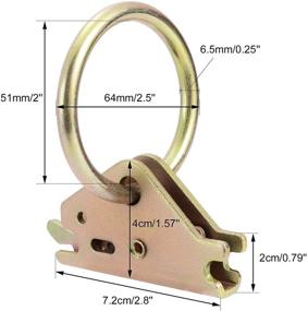 img 3 attached to 🔒 CZC AUTO 20 шт. Стальные кольца E-Track для крепления груза для системы крепления E-Track: контроль груза и монтаж на поверхности (ETrack рельсы не включены)