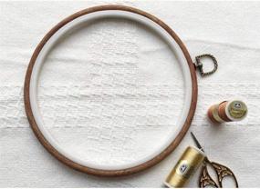 img 1 attached to 🧵 Milisten Round Cross Stitch Hoop Ring: Imitated Display Frame for Art Craft, Sewing, and Hanging – A versatile embroidery essential!