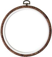 🧵 milisten round cross stitch hoop ring: imitated display frame for art craft, sewing, and hanging – a versatile embroidery essential! logo