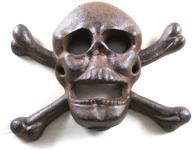 💀 skull & crossbones cast iron wall mounted bottle opener: quirky and convenient access to refreshments логотип