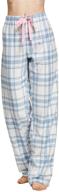 👚 cyz womens cotton flannel pajama: luxurious women's clothing for lingerie, sleep & lounge logo