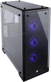 img 4 attached to 🔮 Корпус Corsair Crystal 570X RGB черный Mid-Tower с 3 вентиляторами из закаленного стекла RGB