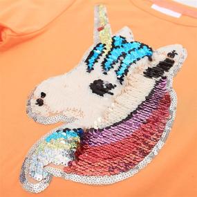 img 3 attached to 🦄 HH Family Unicorn Shirts: Adorable Girls' Clothing for Tops, Tees & Blouses