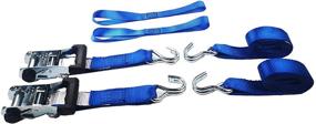 img 1 attached to Ratchet Straps Heavy Duty Tie Down Set Exterior Accessories