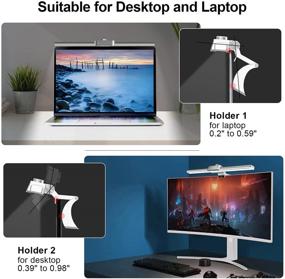 img 1 attached to 🖥️ LANGTU Computer Monitor Light Bar: USB Touch Sensor LED Desk Lamp with Stepless Color Temperature Adjustment for Home Office and Gaming