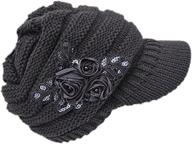 c us winter crochet flower accent logo