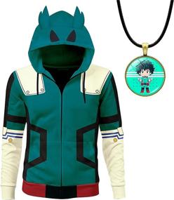 img 3 attached to DAVIKO Academia Midoriya Pendant Halloween Dress Up & Pretend Play in Costumes