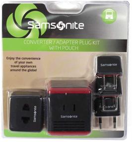 img 1 attached to 🔌 Samsonite Converter/Adapter Kit - Black/Red - One Size