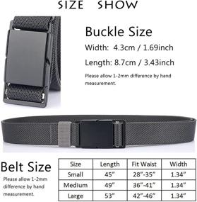 img 3 attached to 34-Inch Men's Accessories: QAZSE Elastic Magnetic Release