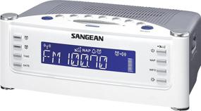 img 4 attached to ⏰ Sangean RCR-22 Atomic Clock Radio: FM-RDS/AM/Aux-in Digital Tuning, Silver, One Size - Ultimate Timekeeping Experience