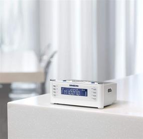 img 1 attached to ⏰ Sangean RCR-22 Atomic Clock Radio: FM-RDS/AM/Aux-in Digital Tuning, Silver, One Size - Ultimate Timekeeping Experience