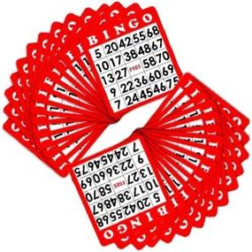 img 3 attached to 📇 Royal Bingo Supplies: Set of 100 Distinctive Red Bingo Cards with Unique Numbers