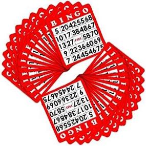 img 4 attached to 📇 Royal Bingo Supplies: Set of 100 Distinctive Red Bingo Cards with Unique Numbers