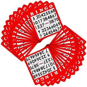 img 2 attached to 📇 Royal Bingo Supplies: Set of 100 Distinctive Red Bingo Cards with Unique Numbers