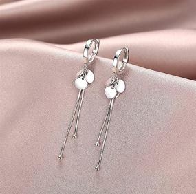 img 1 attached to 👭✨ SLUYNZ Sterling Silver Dangle Earrings - Jewelry for Girls with Nod to SEO