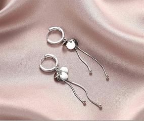 img 2 attached to 👭✨ SLUYNZ Sterling Silver Dangle Earrings - Jewelry for Girls with Nod to SEO