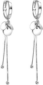 img 4 attached to 👭✨ SLUYNZ Sterling Silver Dangle Earrings - Jewelry for Girls with Nod to SEO