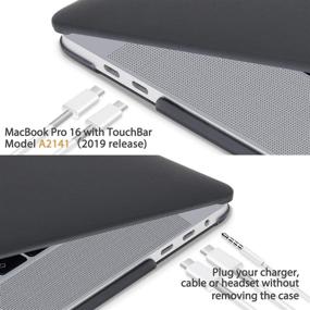 img 3 attached to 🖥️ May Chen MacBook Pro 16 Inch 2019 Release Model:A2141, Hard Shell Case Cover, Screen Protector & Keyboard Cover for MacBook Pro 16 Retina with Touch ID & Touch Bar - Enhanced Black