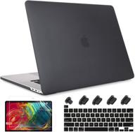 🖥️ may chen macbook pro 16 inch 2019 release model:a2141, hard shell case cover, screen protector & keyboard cover for macbook pro 16 retina with touch id & touch bar - enhanced black logo