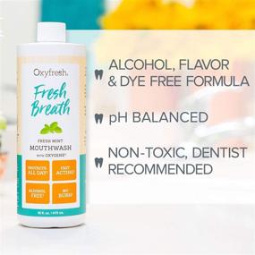 img 2 attached to 🦷 Dentist Recommended Oxyfresh Fresh Breath Fresh Mint Mouthwash - Alcohol & Fluoride Free (1-16 oz Bottle): Long-Lasting Fresh Breath & Healthy Gums