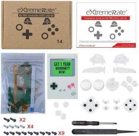 img 3 attached to 🎮 eXtremeRate Multi-Color LED Kit for Nintendo Switch Pro Controller - Luminated Thumbsticks, D-pad, ABXY, ZR, ZL, L, R Buttons - 9 Color Modes, 6 Areas DIY Option - Controller NOT Included