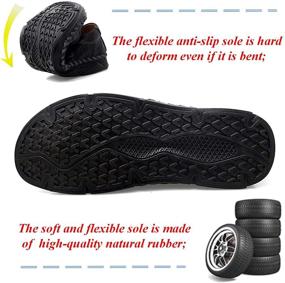 img 1 attached to Moodeng Leather Loafers Comfortable Slippers Men's Shoes and Loafers & Slip-Ons