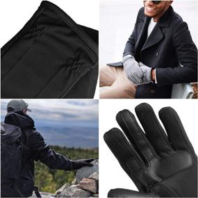 img 2 attached to 🧤 Men's Isotoner Stretch Smartouch Fleece Gloves: Essential Accessories for Style and Warmth