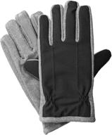 🧤 men's isotoner stretch smartouch fleece gloves: essential accessories for style and warmth logo