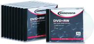 💿 dvd диски innovera dvd+rw 4.7gb 4x со slim jewel-кейсами, серебряные, упаковка из 10 штук логотип