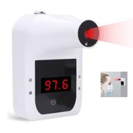 agz wall-mounted fever thermometer: accurate non-contact infrared forehead measurement 🌡️ device for babies, kids, and adults - lcd display, indoor/outdoor use logo