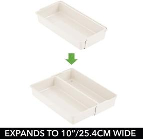 img 1 attached to MDesign Adjustable Expandable Plastic Organizer Storage & Organization and Kitchen Storage & Organization