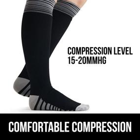 img 3 attached to Gorilla Grip Compression Comfortable Circulation Sports & Fitness