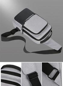 img 1 attached to Многоцелевой рюкзак YERCHIC Crossbody Reflective